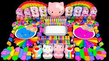 Mixing Store Bought Slime Into Clear Slime | Most Satisfying Videos | Mixing All My Slime Smoothie