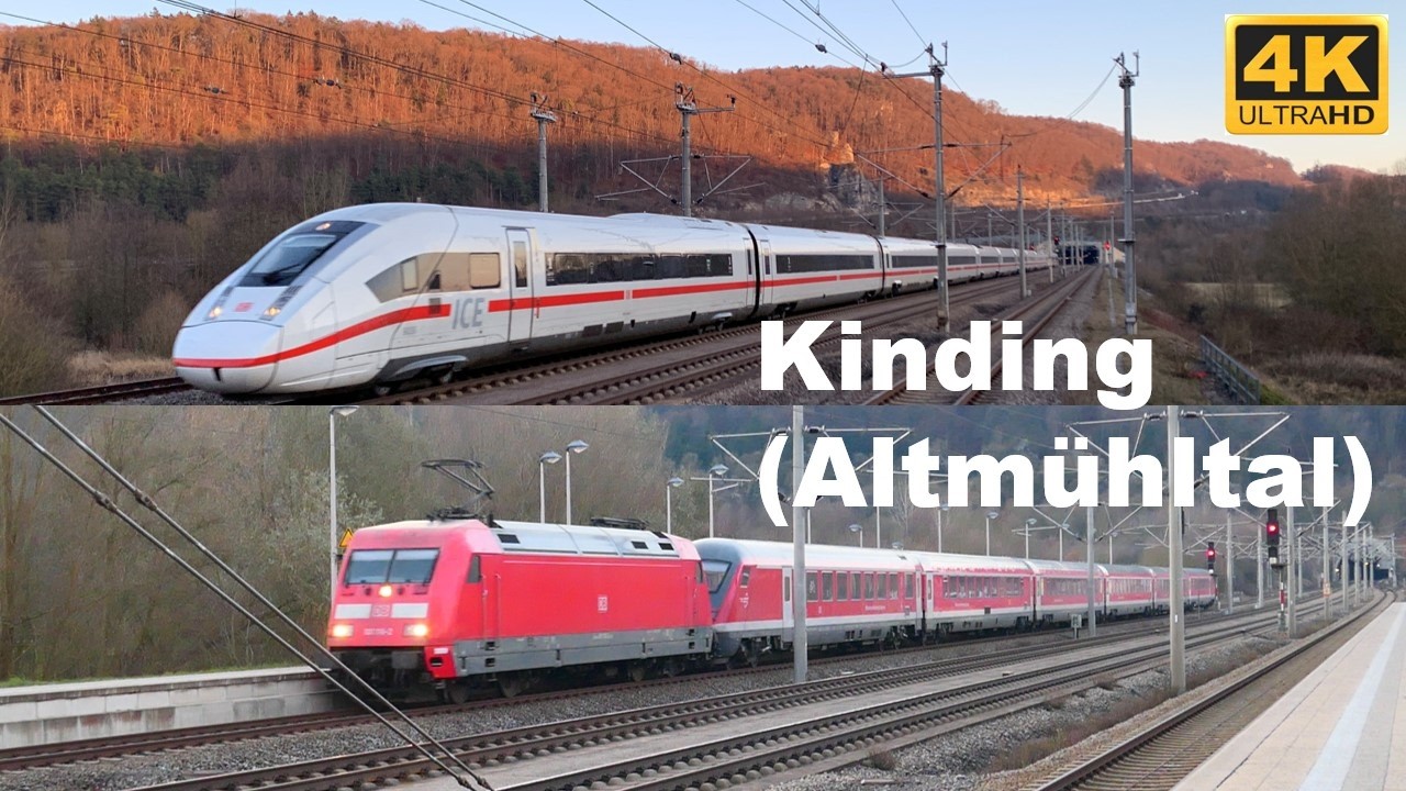Mit Vollgas durchs spätherbstliche Altmühltal Zugverkehr in Kinding an einen Samstagnachmittag