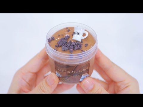 【ASMR】SHEINで買ったツヤツヤのチョコレートスライムを触ってみた👉☕ Chocolate Slime【音フェチ】