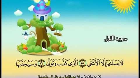 سورة الليل من ١٦ الى ١٨