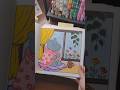 This was satisfying! 🦛 | Coloring | #coloring #art #shorts #viral #cozy #girl #happy #relaxing #fun