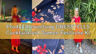Produktbewertung DRESSTELLS Cocktailkleid Damen Festliche Kleider 1950er Knielang Rockabilly Hochzei