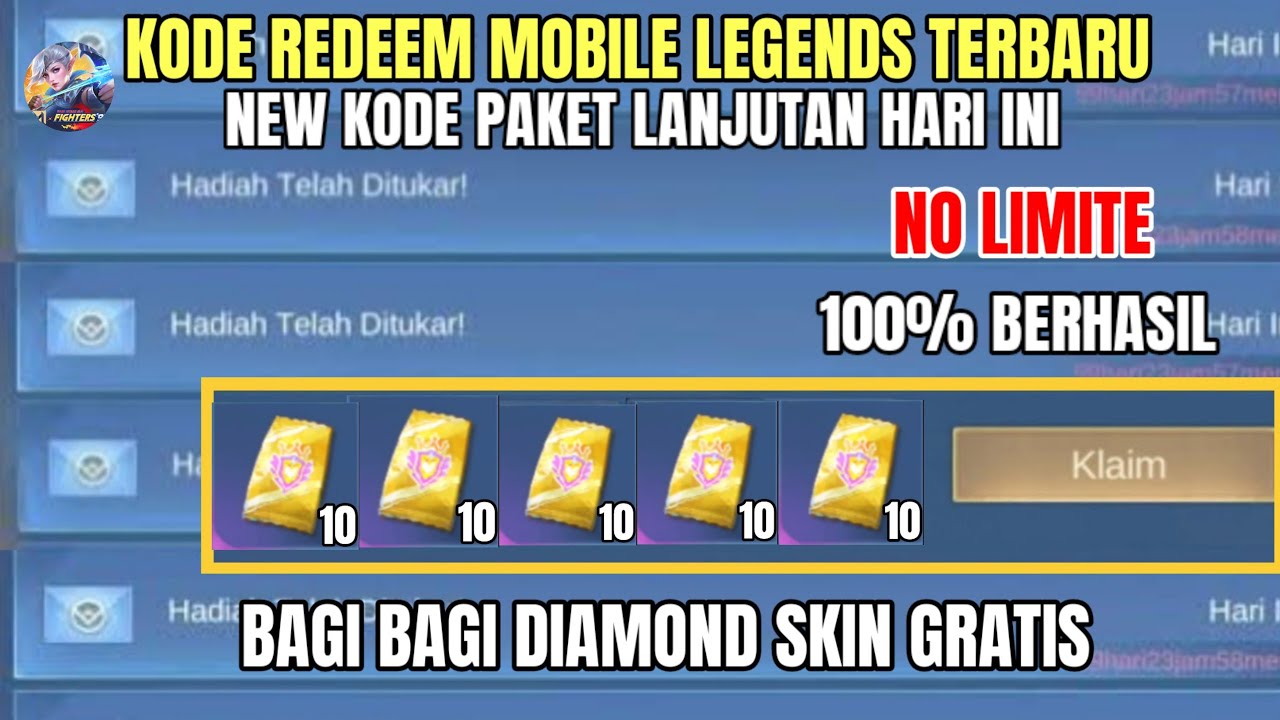 BURUAN KLAIM! KODE REDEEM ML TERBARU KODE REDEEM MOBILE LEGENDS HARI ...
