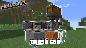 Minecraft | Easy Trash Can Tutorial 1.18.1