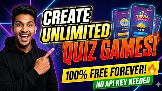 Create Unlimited Quiz Games for FREE! 🔥 No API Key Needed (Life-Time Free) screenshot 4