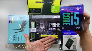 intel Core i5 9400F ASUS PRIME H310M-K R2.0 Verbatim SSD GT710 Futura N5000 Build