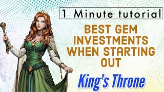 King's Throne - What to buy with gems when starting out screenshot 4