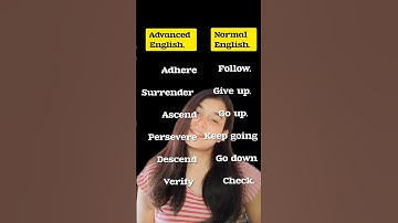 normal English vs advanced English #vocabwithtripti #english #youtubeshorts #audio #video #trending