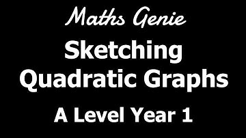 Sketching Quadratic Graphs