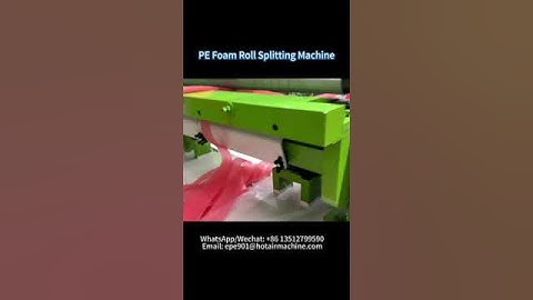 EPE Foam Splitting Machine | EVA Foam Peeling Machine | 1mm Splitting #epemachinery