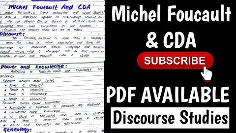 Michel Foucault and CDA