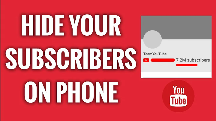 How To Hide Your YouTube Channel Subscriber Count On Mobile
