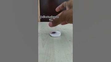 Potassium permangnet vs milk #scienceexperiment #trending #shorts