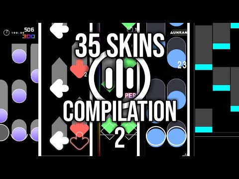 35 Osu!Mania 4k Skins Compilation in 4 minutes Pt.2 (Download in description)