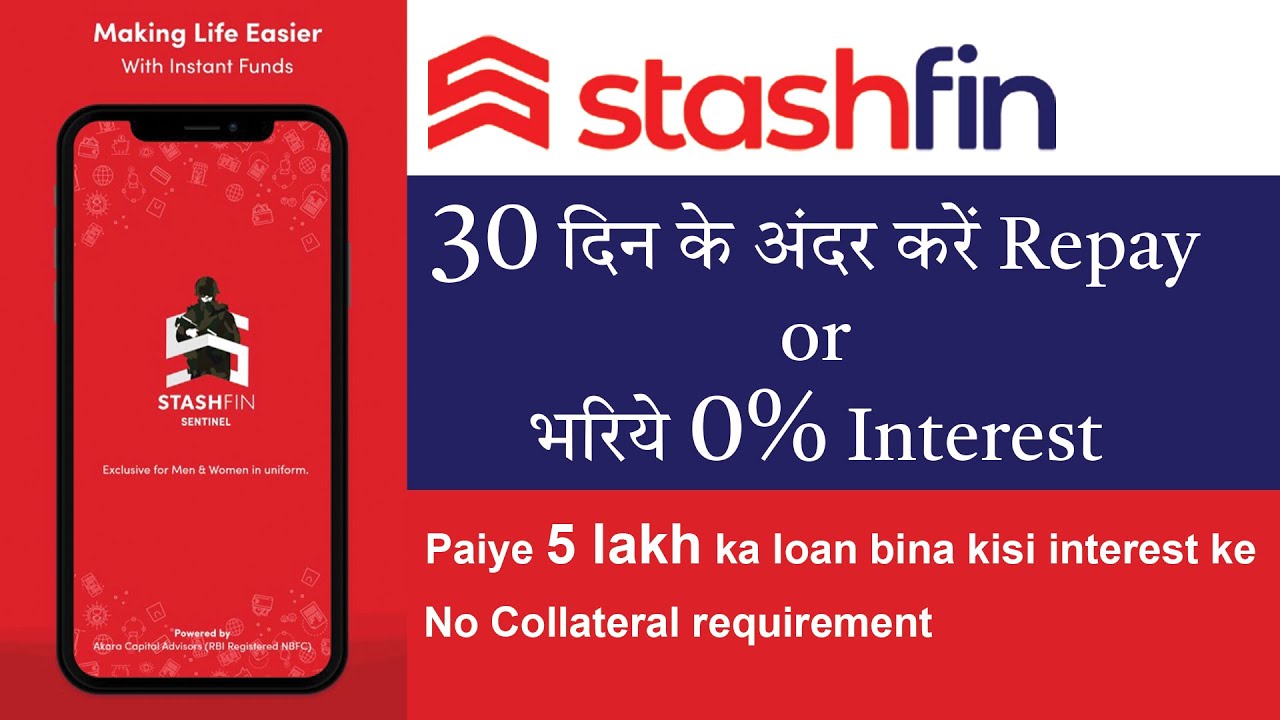 Repay Your Loan Amount Within 30 Days and Pay No Interest With Stashfin Credit Line!