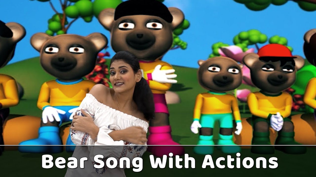 Bear Song For Babies Bear Action Song Bear Rhyme With Actions Animal Songs For Kids