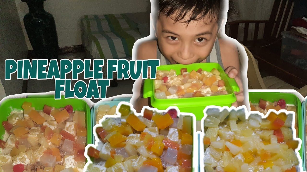 PINEAPPLE FRUIT FLOAT | GRAHAM CAKE WITH FRUIT COCKTAIL | ICE BOX CAKE