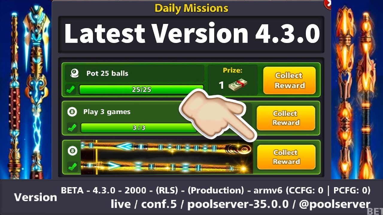 8 Ball Pool Latest Version 4.3.0 Daily Missions - 