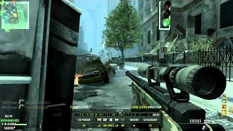 Mw3 32-0 M.O.A.B Sniping, Team D, Downtown, Pc