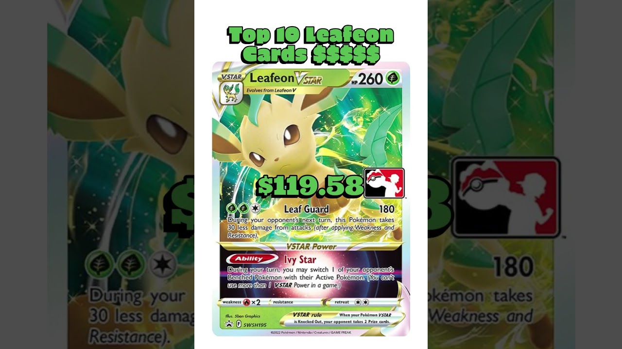 Top 10 Most Expensive Leafeon Pokémon Cards EVER! 🌿💰 (Prices Will Shock You!) 