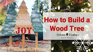 DIY Christmas Decor  Wood Christmas Tree.   Christmas Wood Craft!