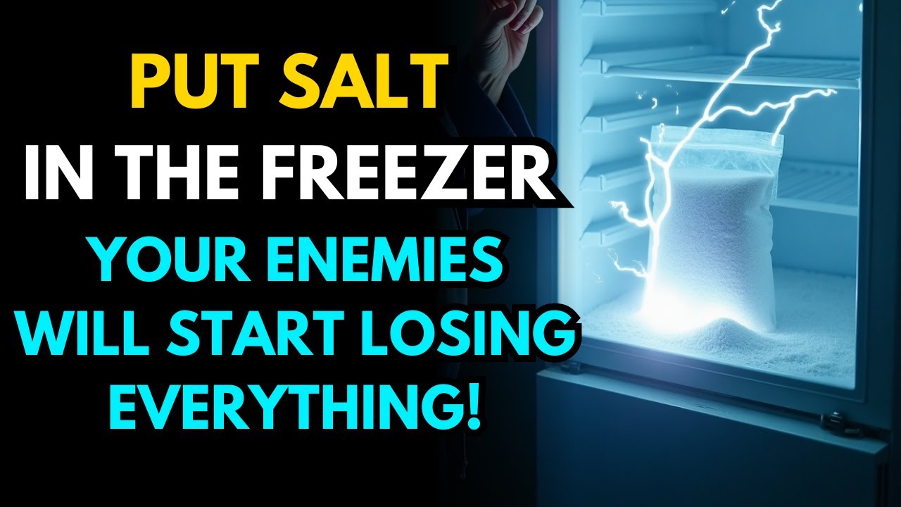 Your Enemies Won’t Know What’s Destroying Them – Freeze a Glass of Salt to Return Their Evil!