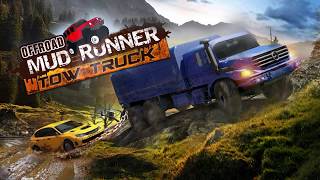 Offroad Mud-Runner Car Tow Truck: 6x6 Spin Tires- New Andorid Gameplay screenshot 1