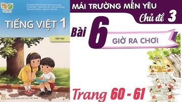 Tiếng Việt lớp 1 Kết nối tri thức tập 2 Chủ đề 3 bài 6 - Giờ ra chơi