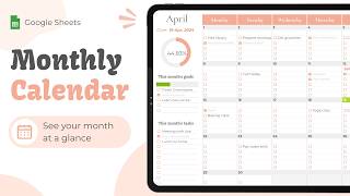 Full Monthly Calendar in Google Sheets — With Task Tracker & Auto Filled Annual Calendar News