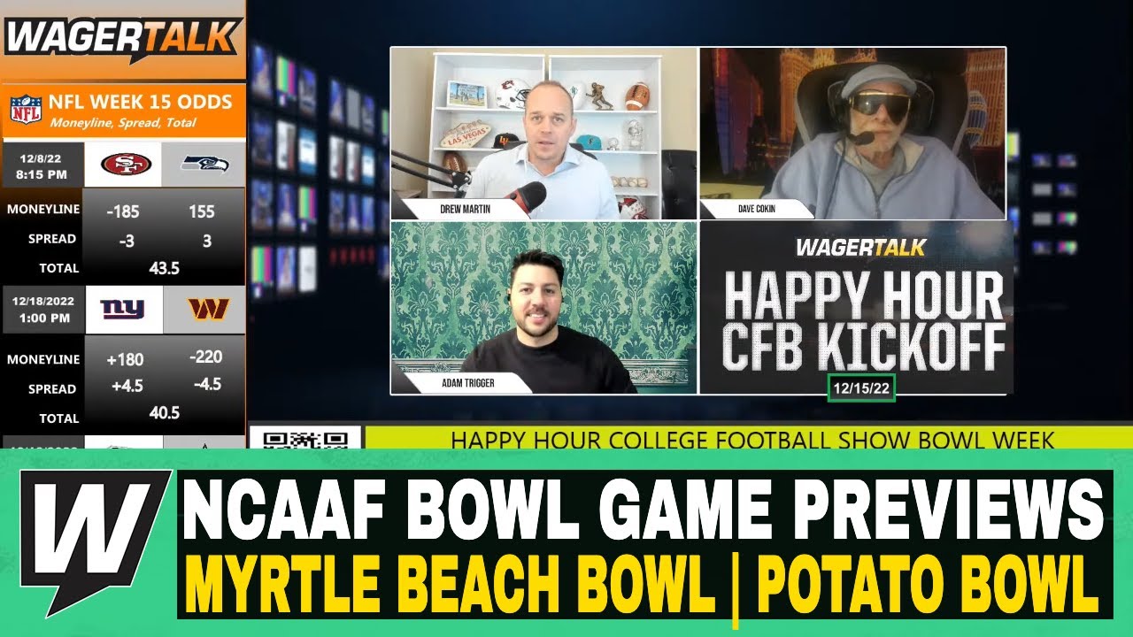 Happy Hour CFB Kickoff Show NCAAF Bowl Game Previews Myrtle Beach