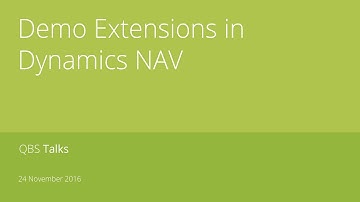Demo Extensions in Dynamics NAV