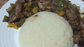 اول فيديو ليا ومعايا اسرار طريقة عمل الكبد والقوانص مع الرز الابيض