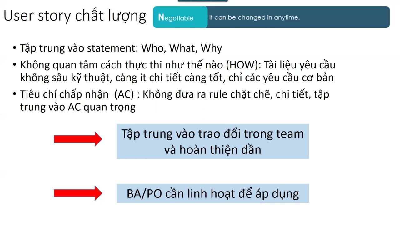 Outline Video User story và Acceptance criteria