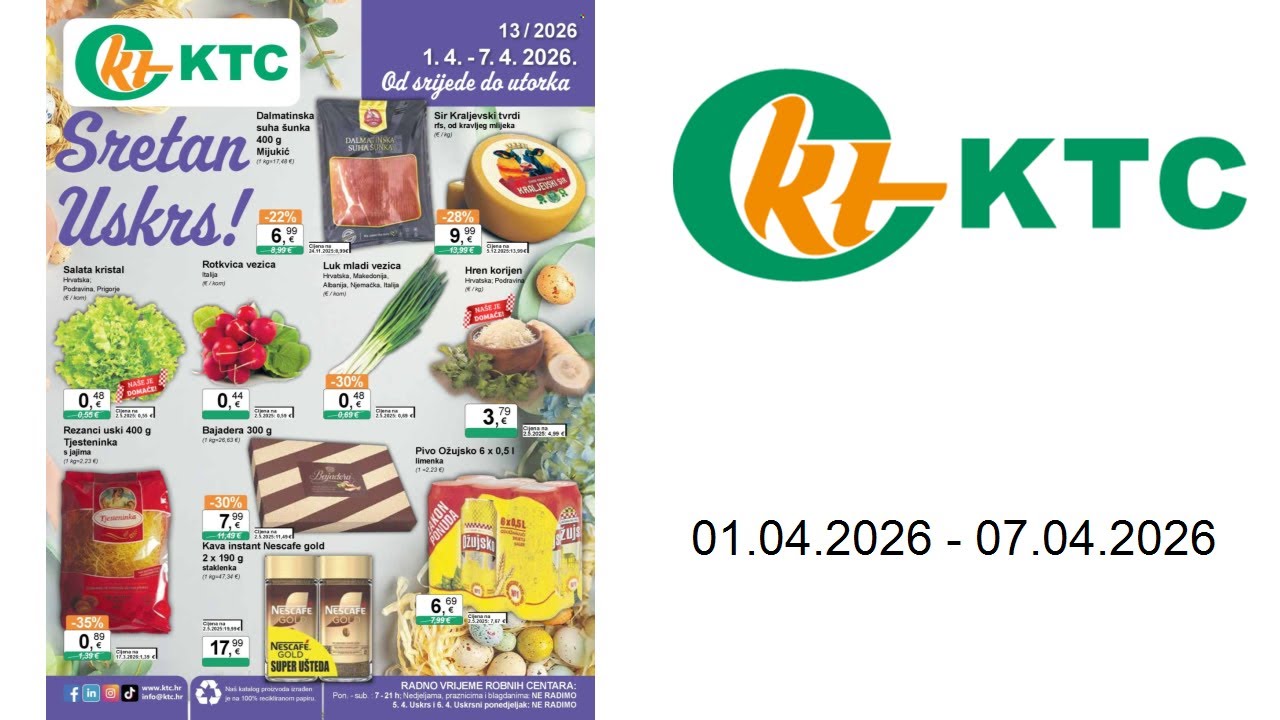 KTC katalog - ŠIROKA POTROŠNJA - 01.04. - 07.04.2026 - YouTube