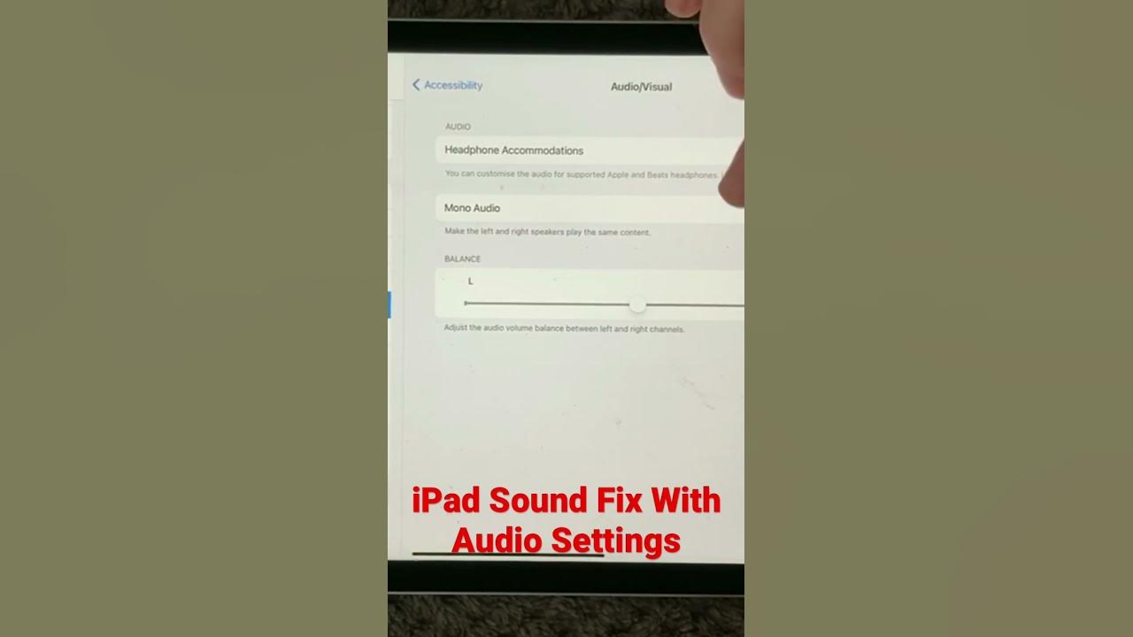 iPad Sound Problem, How To Fix It With Audio Settings YouTube