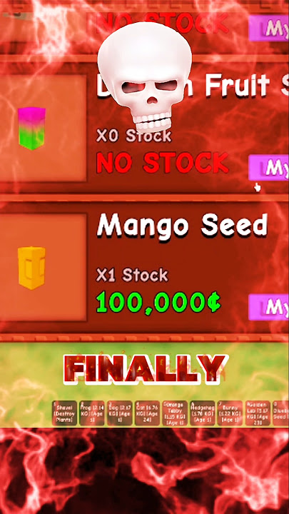 I UNLOCKED MANGO SEED 🤩 GROW A GARDEN #shorts #roblox #growagarden