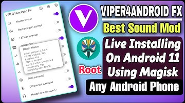 VIPER4ANDROID On Android 11 - Full Installation Tutorial | How To install Viper4android on Android