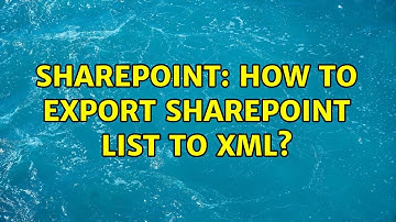Sharepoint: How to export SharePoint List to XML? (2 Solutions!!)