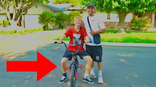 I GAVE AWAY A BMX BIKE TO A KID WHO DIDNT HAVE ONE!