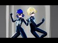 MMD Miraculous Venom Transformations FANMADE 60fps