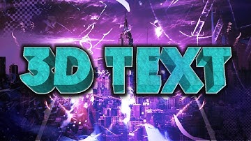 How To: Make 3D Text in Adobe Photoshop CC