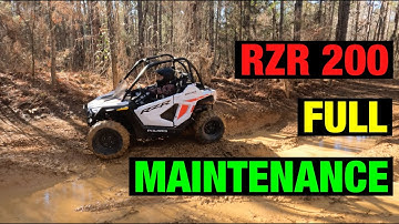 RZR 200 Full Maintenance (We found a fix for the Transmission plug issue)