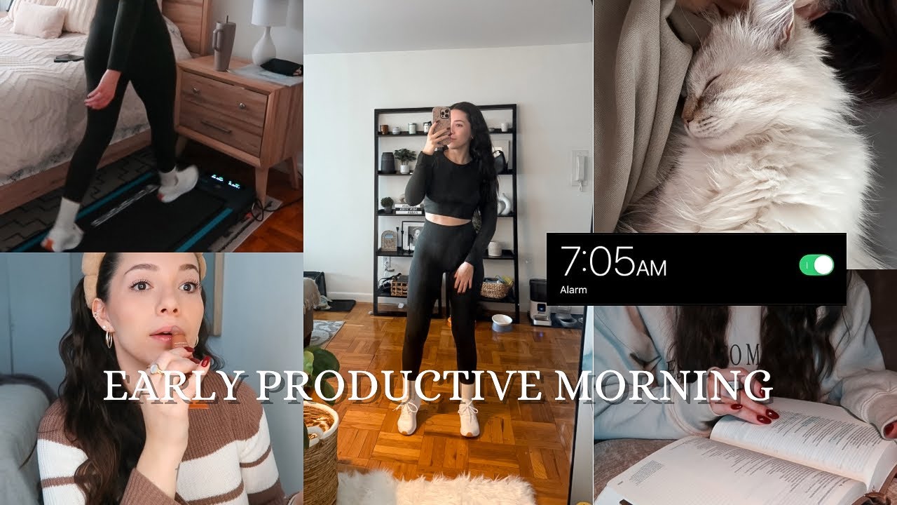 *productive* early morning routine VLOG | january reset & practicing time management