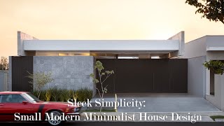 Sleek Simplicity: Small Modern Minimalist House Design in Bauru, Brazil #smallhouse
