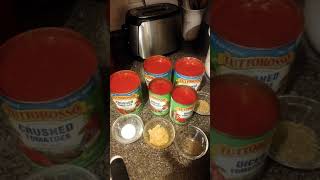 Zero smart point slow cooker marinara sauce easy to make ! Very weight watchers freestyle friendly
