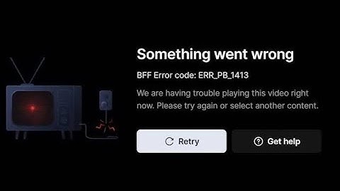 Fix Disney+ Hotstar App Something went wrong BFF Error Code: ERP_PB_1413 Problem | bf error code err