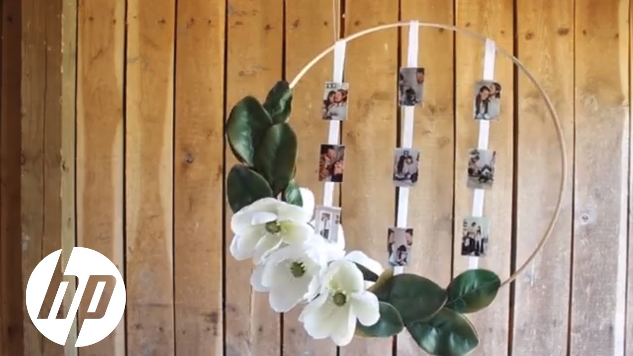 hpv vaccine DIY Wedding Photo Wreath | HP Sprocket Photo Printer | HP