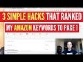The ULTIMATE Guide To Get Your Amazon Keywords To Page 1 WITH AMAZON FBA 3 SIMPLE HACKS