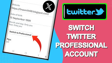 How to switch twitter professional account   Step By Step