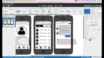 Wireframe Top bar of Chat screen of Facebook Messenger by Balsamiq (30)  |  Balsamiq fun software